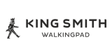 Czarne logo KingSmith Walkingpad na białym tle